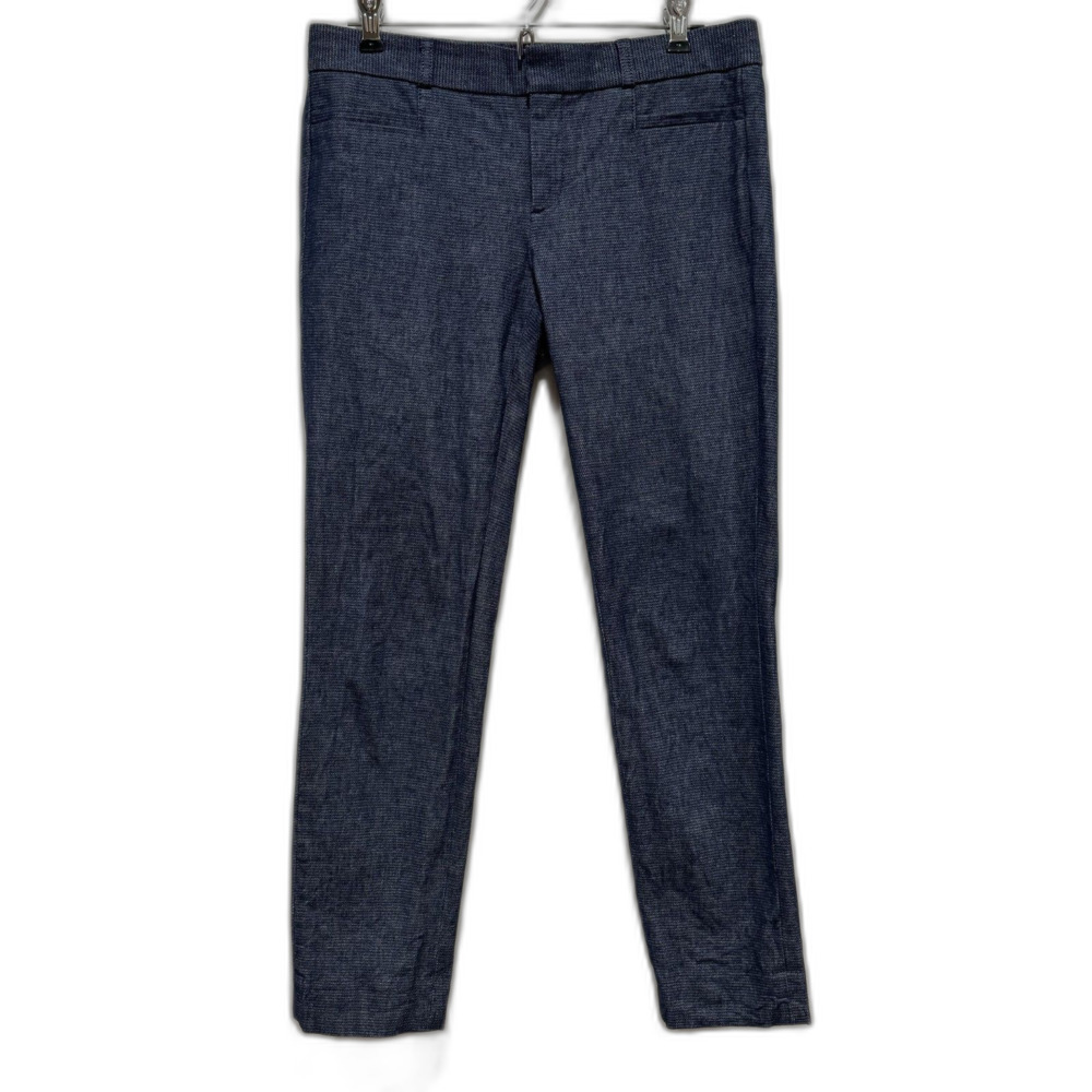 Banana Republic Sloan Pants Slacks Trousers Navy Dress Pants Flat Front Women 2